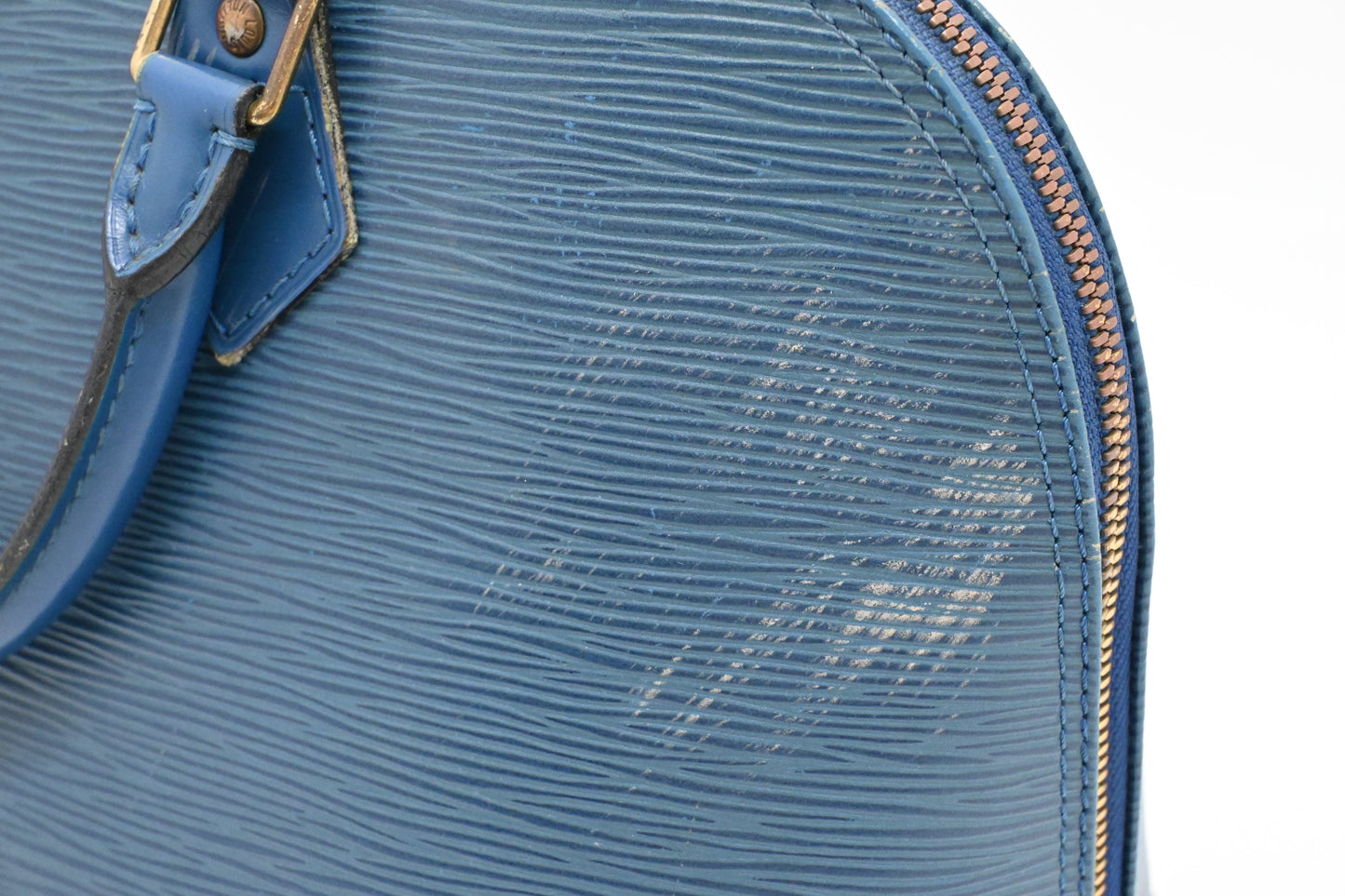 Louis Vuitton Alma PM in Blue Epi Leather
