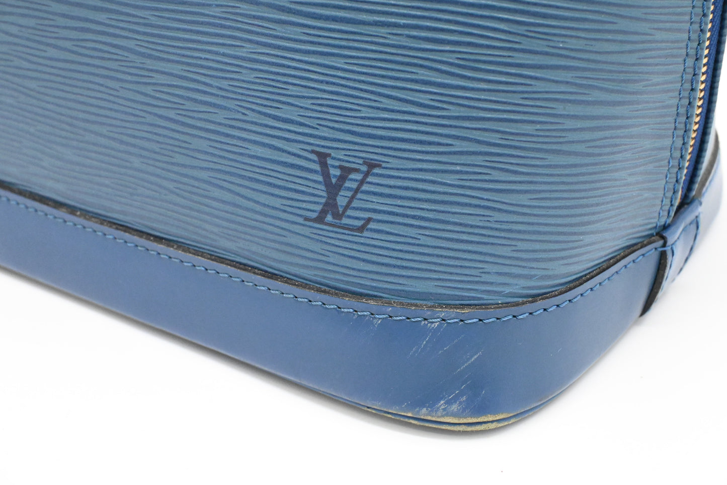 Louis Vuitton Alma PM in Blue Epi Leather