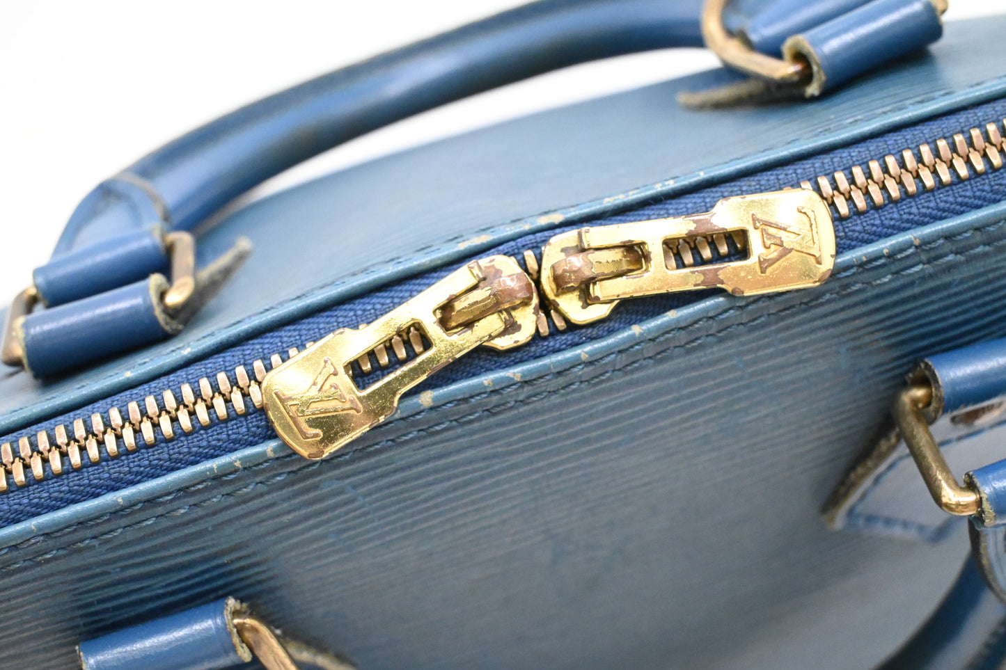Louis Vuitton Alma PM in Blue Epi Leather