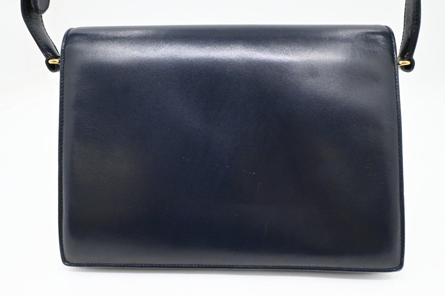 Gucci Shoulder Bag in Navy Blue Leather