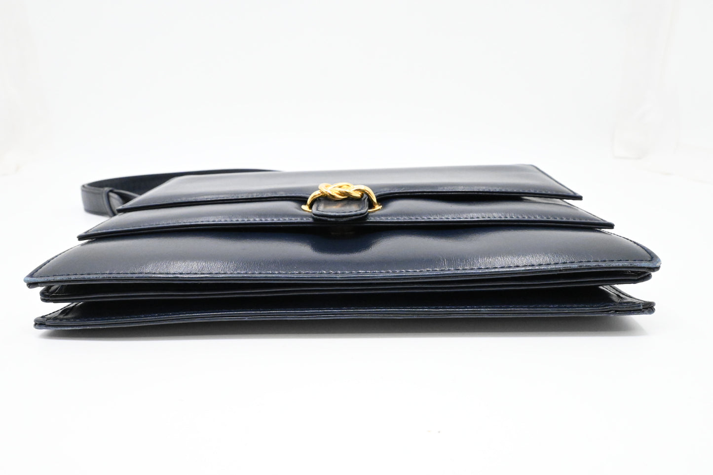 Gucci Shoulder Bag in Navy Blue Leather