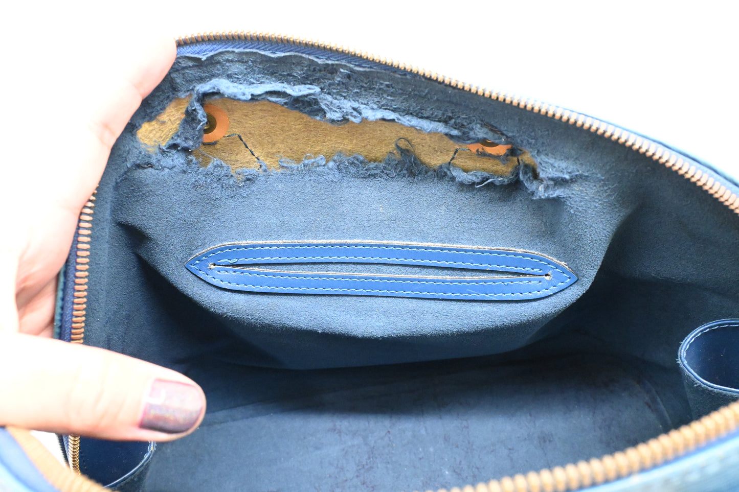 Louis Vuitton Alma PM in Blue Epi Leather
