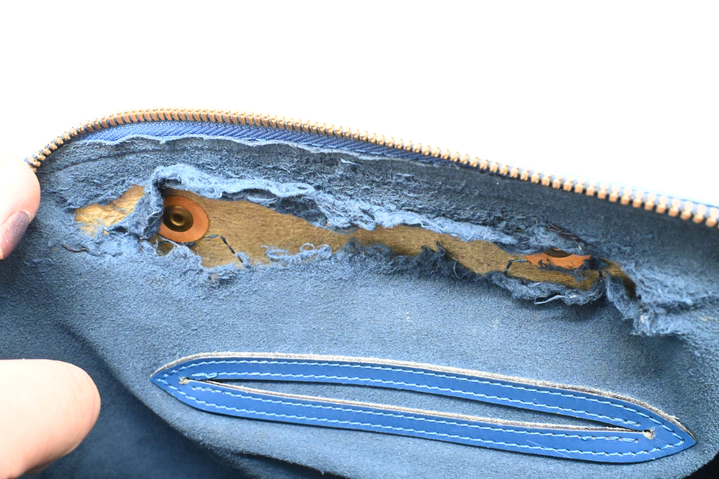 Louis Vuitton Alma PM in Blue Epi Leather