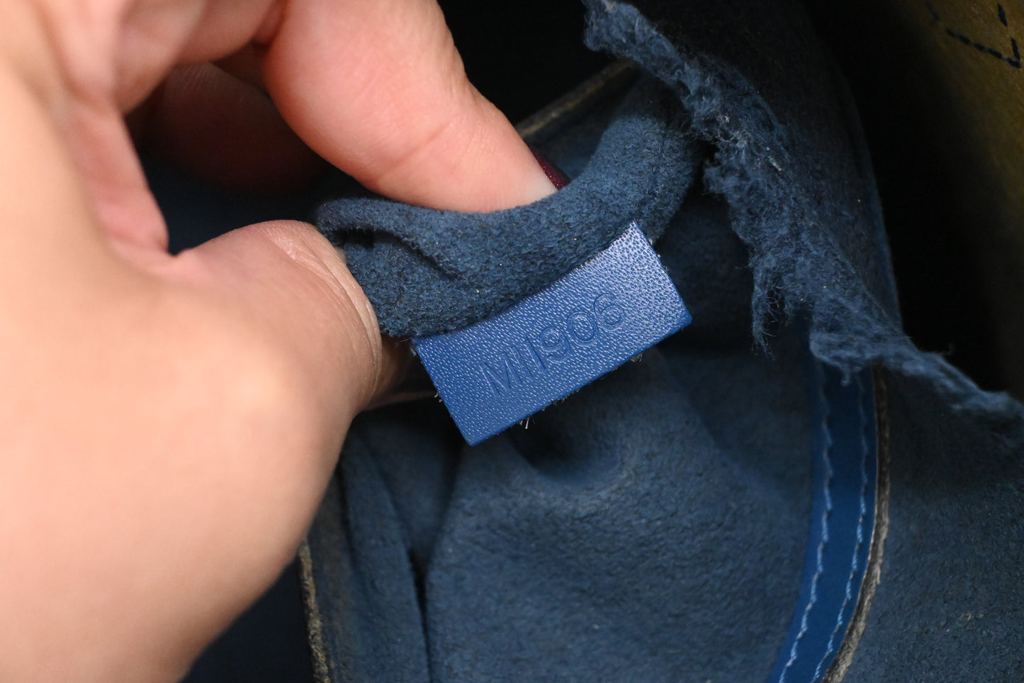 Louis Vuitton Alma PM in Blue Epi Leather