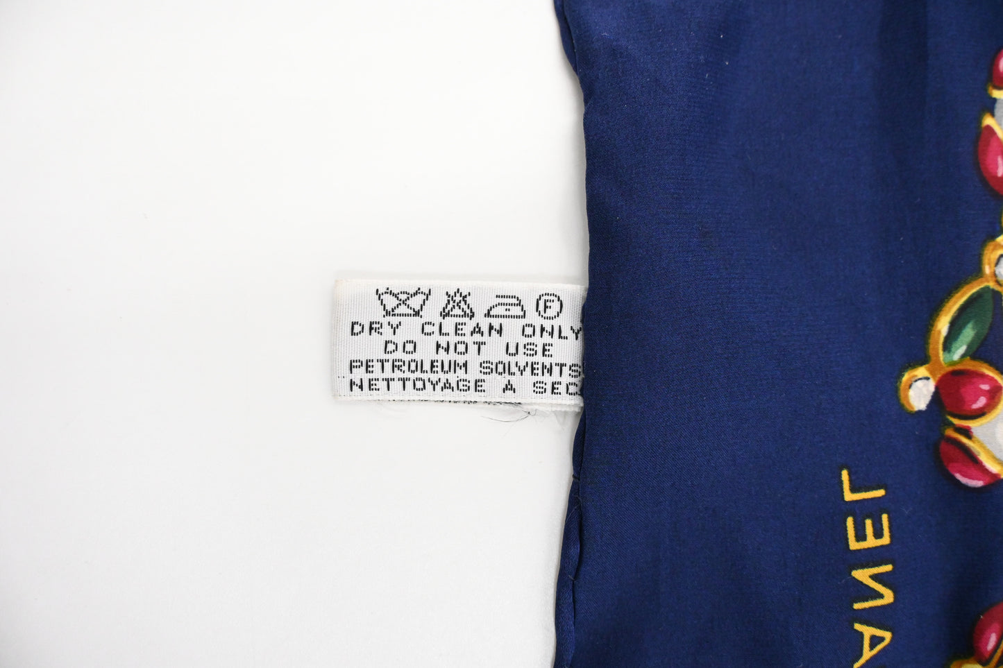 Chanel Jewel Flowers Scarf in Blue Silk