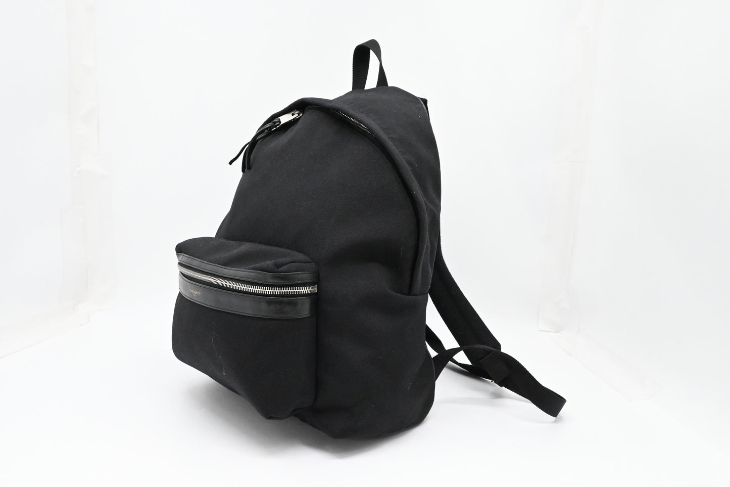 YSL Saint Laurent City Backpack in Black Canvas