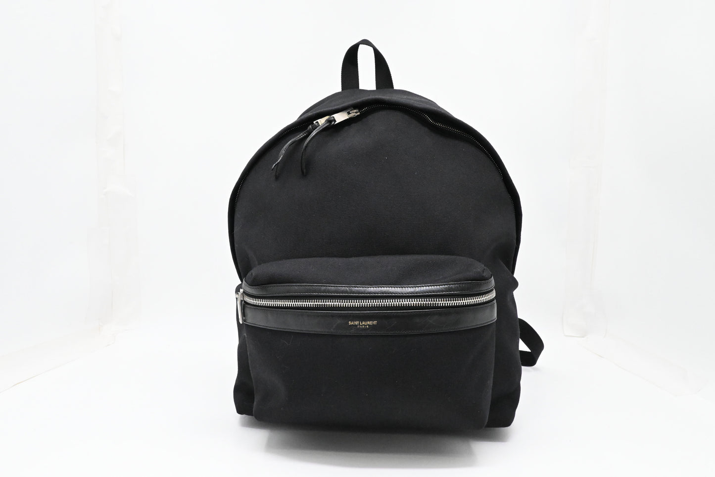 YSL Saint Laurent City Backpack in Black Canvas