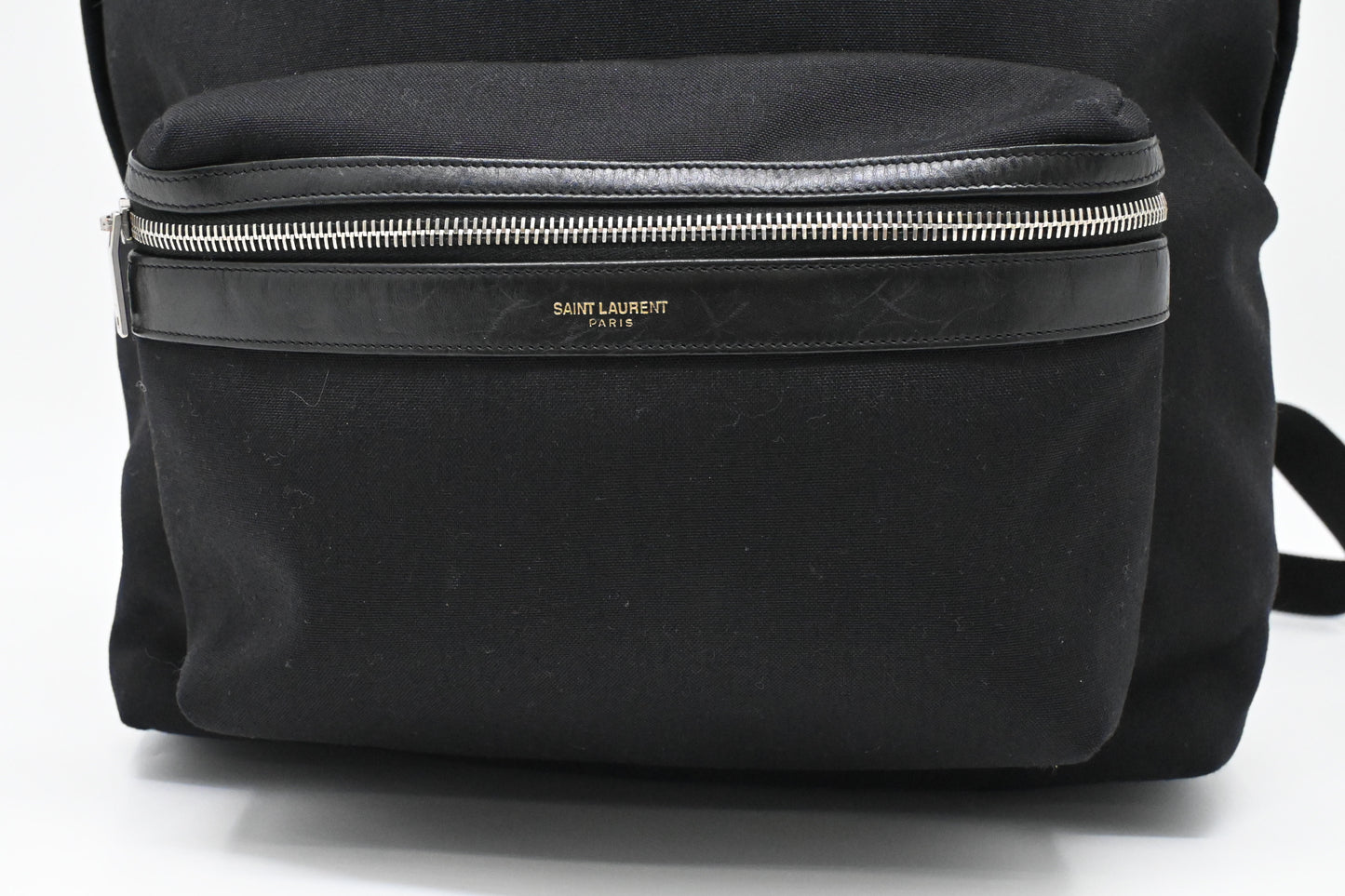 YSL Saint Laurent City Backpack in Black Canvas