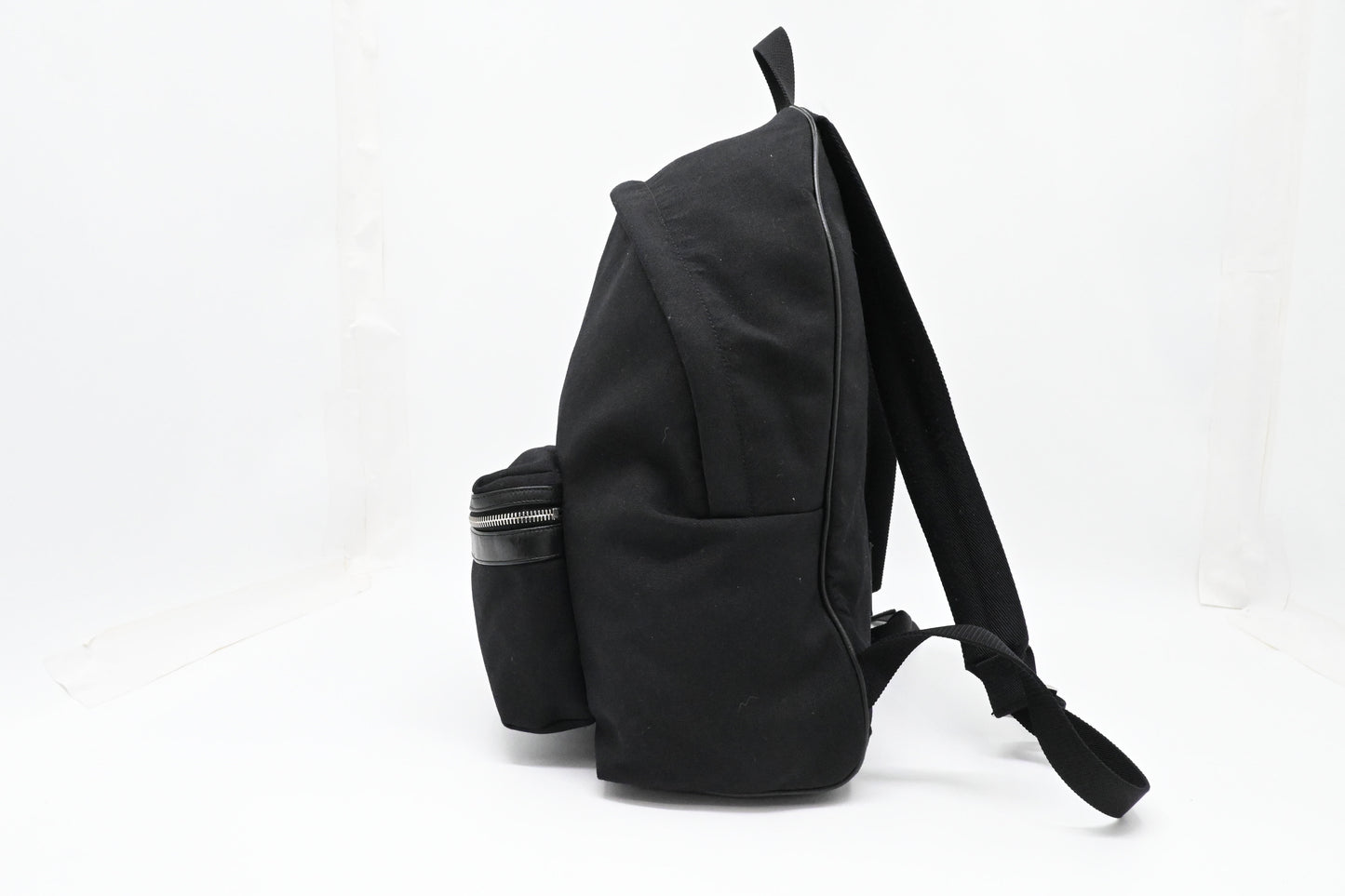 YSL Saint Laurent City Backpack in Black Canvas