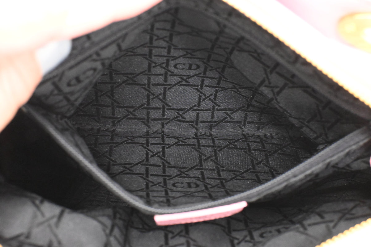 Dior Medium Lady Dior in Pink Cannage Leather