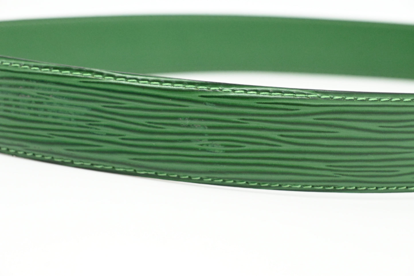 Louis Vuitton 85/34 Belt in Green Epi Leather