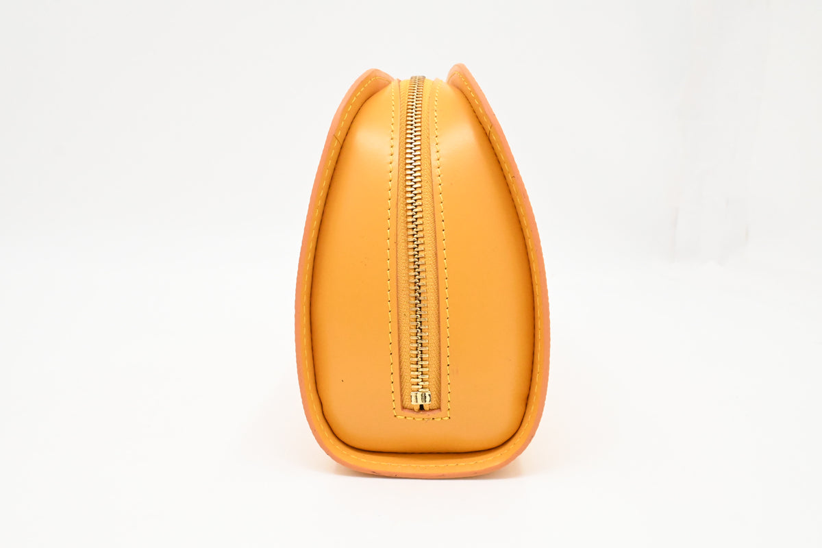 Louis Vuitton Dauphine PM Pouch in Yellow Epi Leather