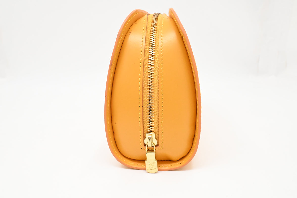 Louis Vuitton Dauphine PM Pouch in Yellow Epi Leather