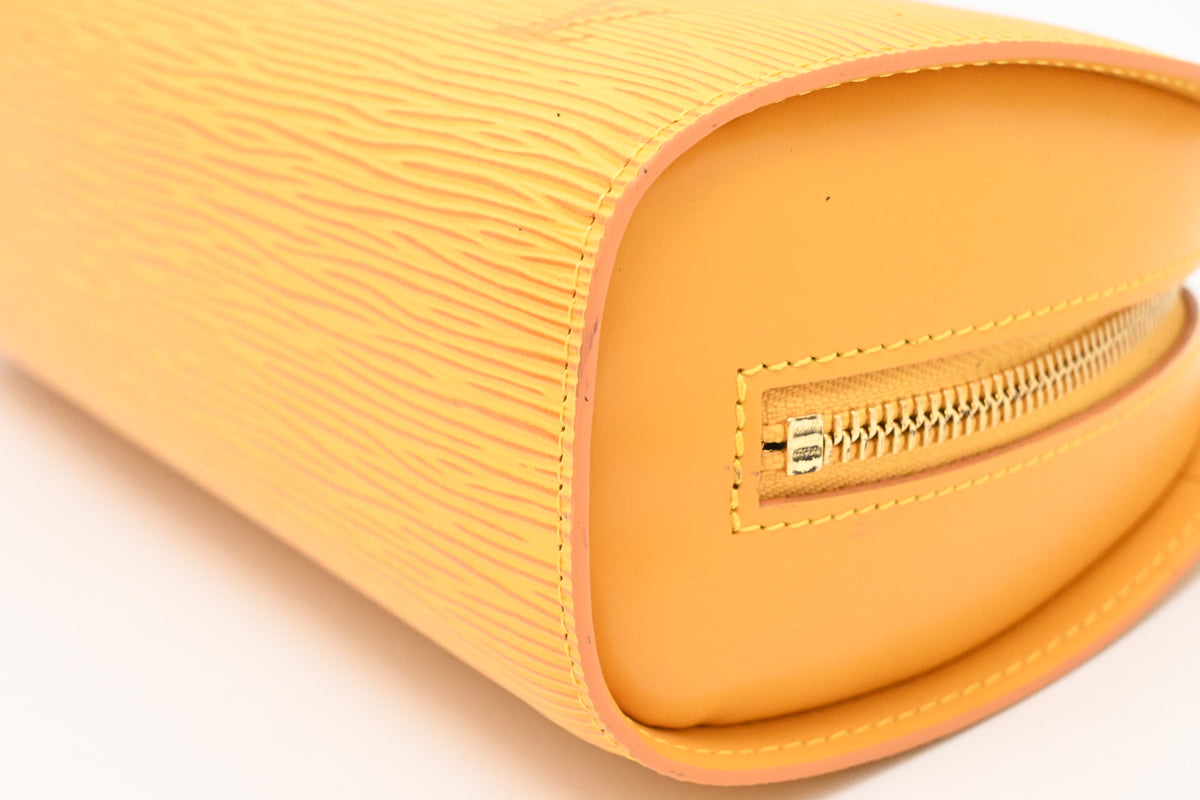 Louis Vuitton Dauphine PM Pouch in Yellow Epi Leather