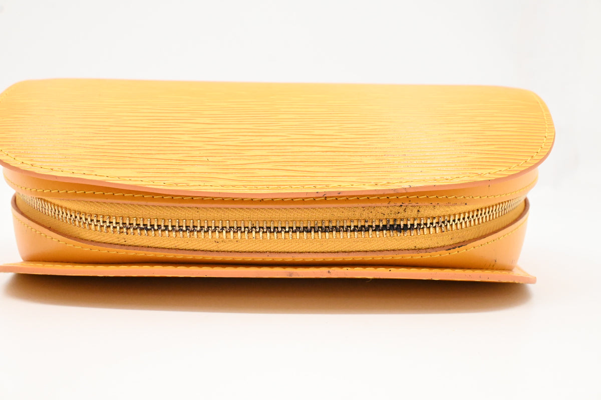 Louis Vuitton Dauphine PM Pouch in Yellow Epi Leather