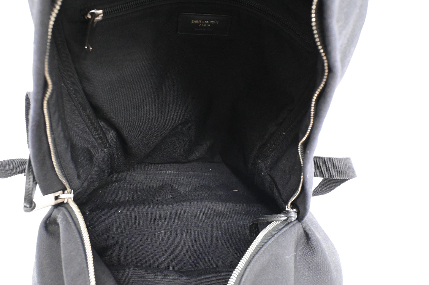 YSL Saint Laurent City Backpack in Black Canvas