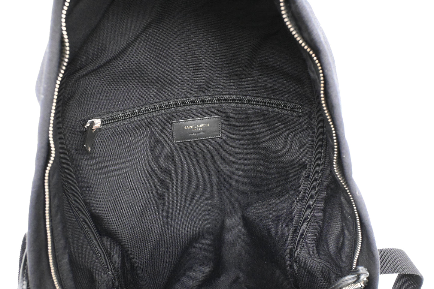 YSL Saint Laurent City Backpack in Black Canvas