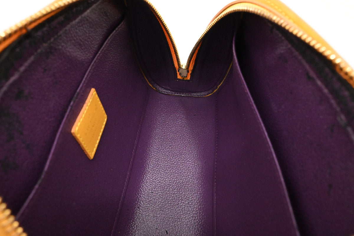 Louis Vuitton Dauphine PM Pouch in Yellow Epi Leather