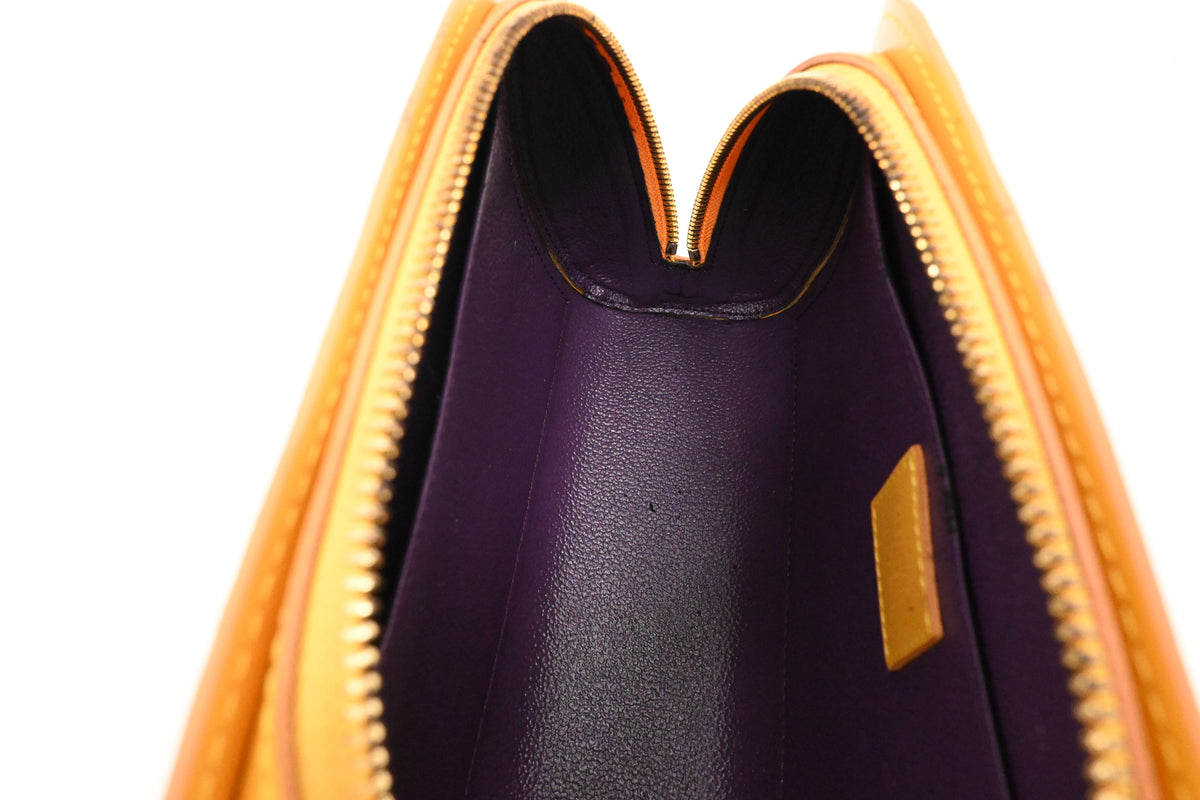 Louis Vuitton Dauphine PM Pouch in Yellow Epi Leather