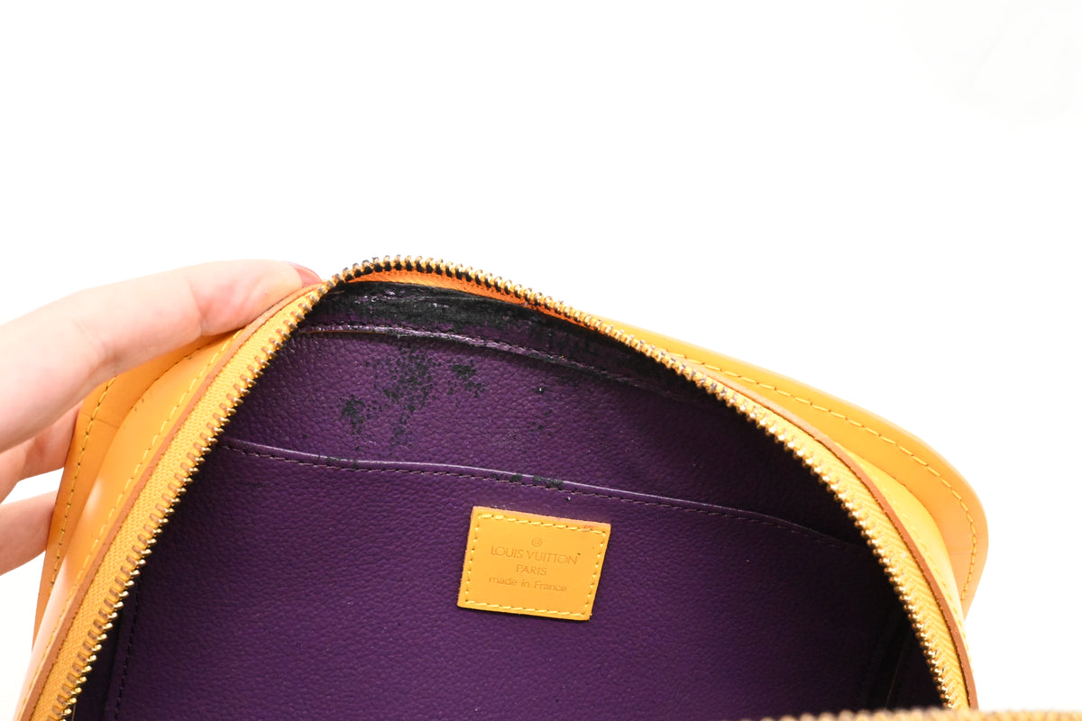 Louis Vuitton Dauphine PM Pouch in Yellow Epi Leather