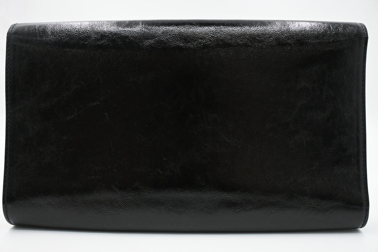 YSL Saint Laurent Clutch in Black Patent Leather