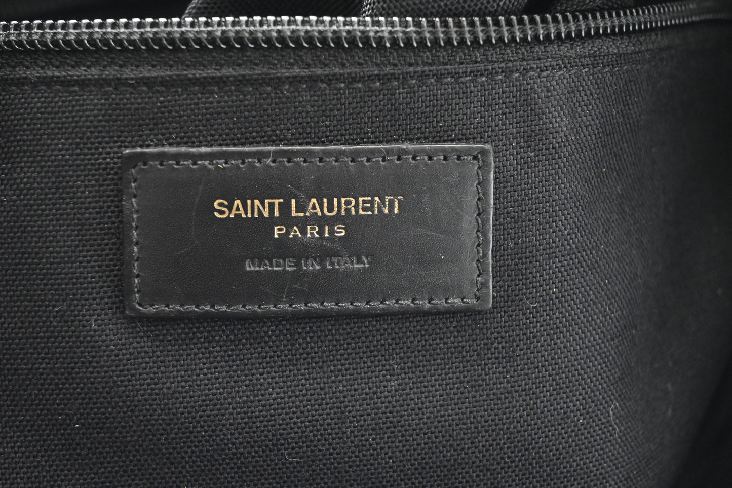 YSL Saint Laurent City Backpack in Black Canvas