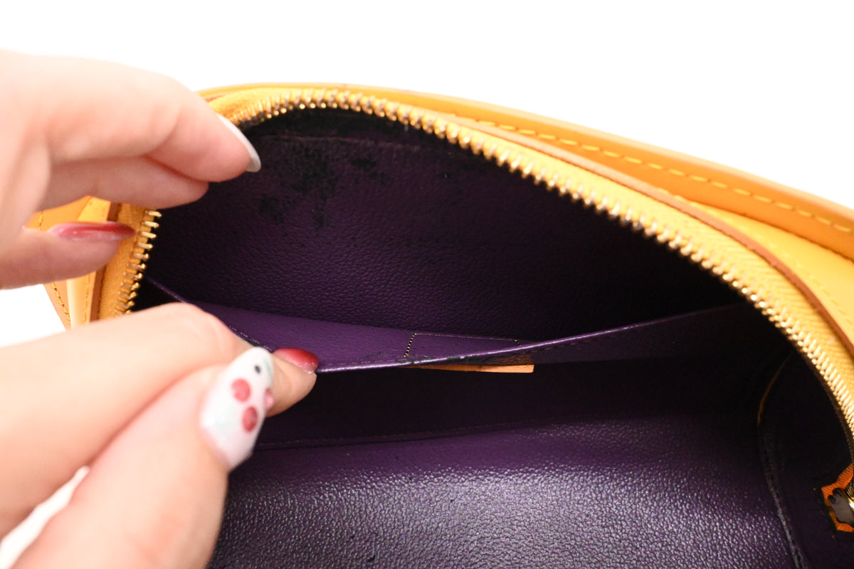 Louis Vuitton Dauphine PM Pouch in Yellow Epi Leather