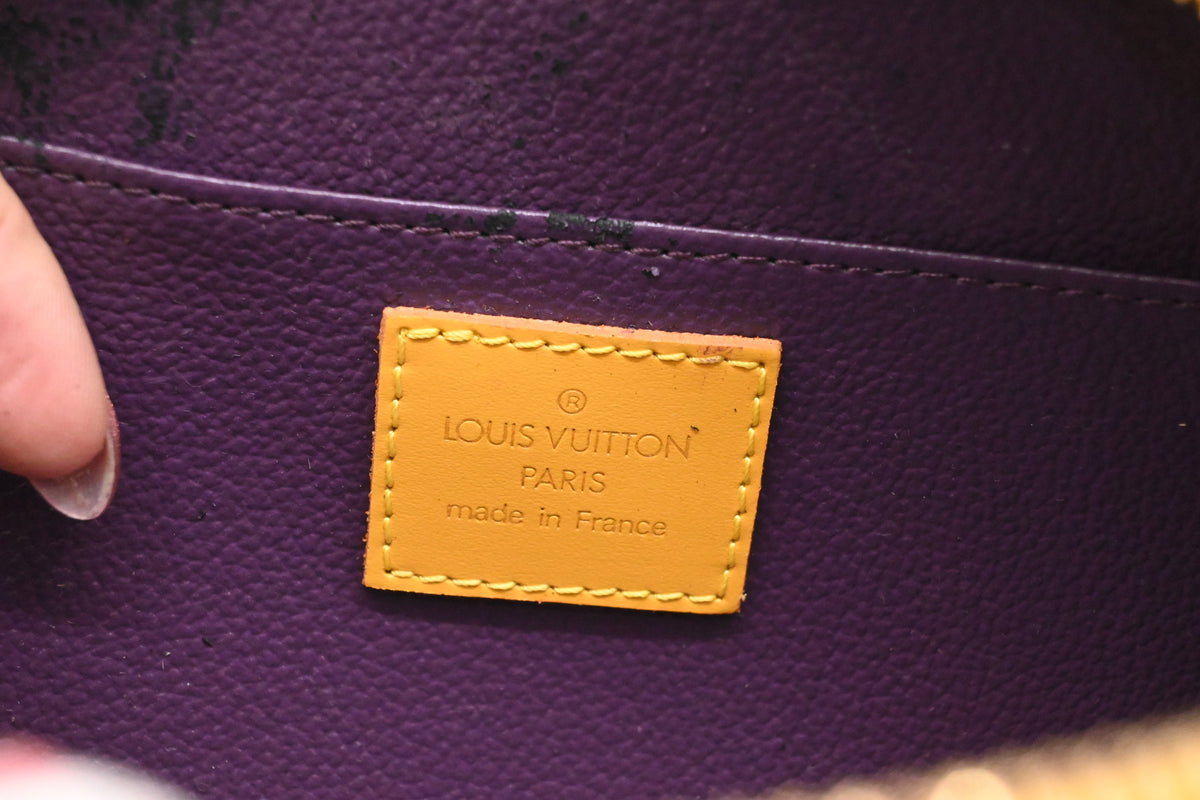 Louis Vuitton Dauphine PM Pouch in Yellow Epi Leather