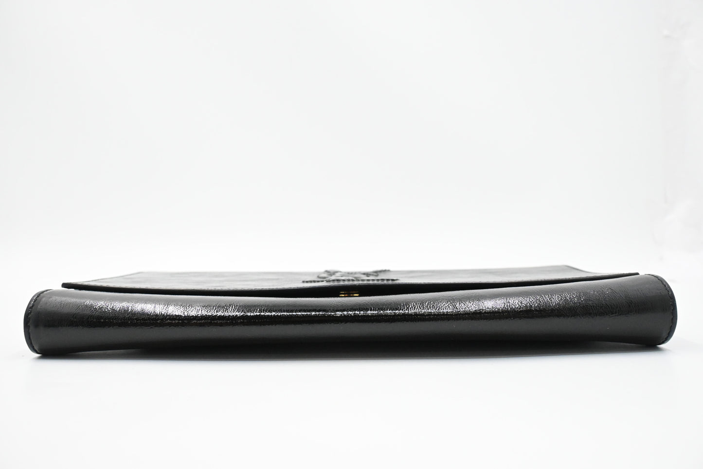 YSL Saint Laurent Clutch in Black Patent Leather