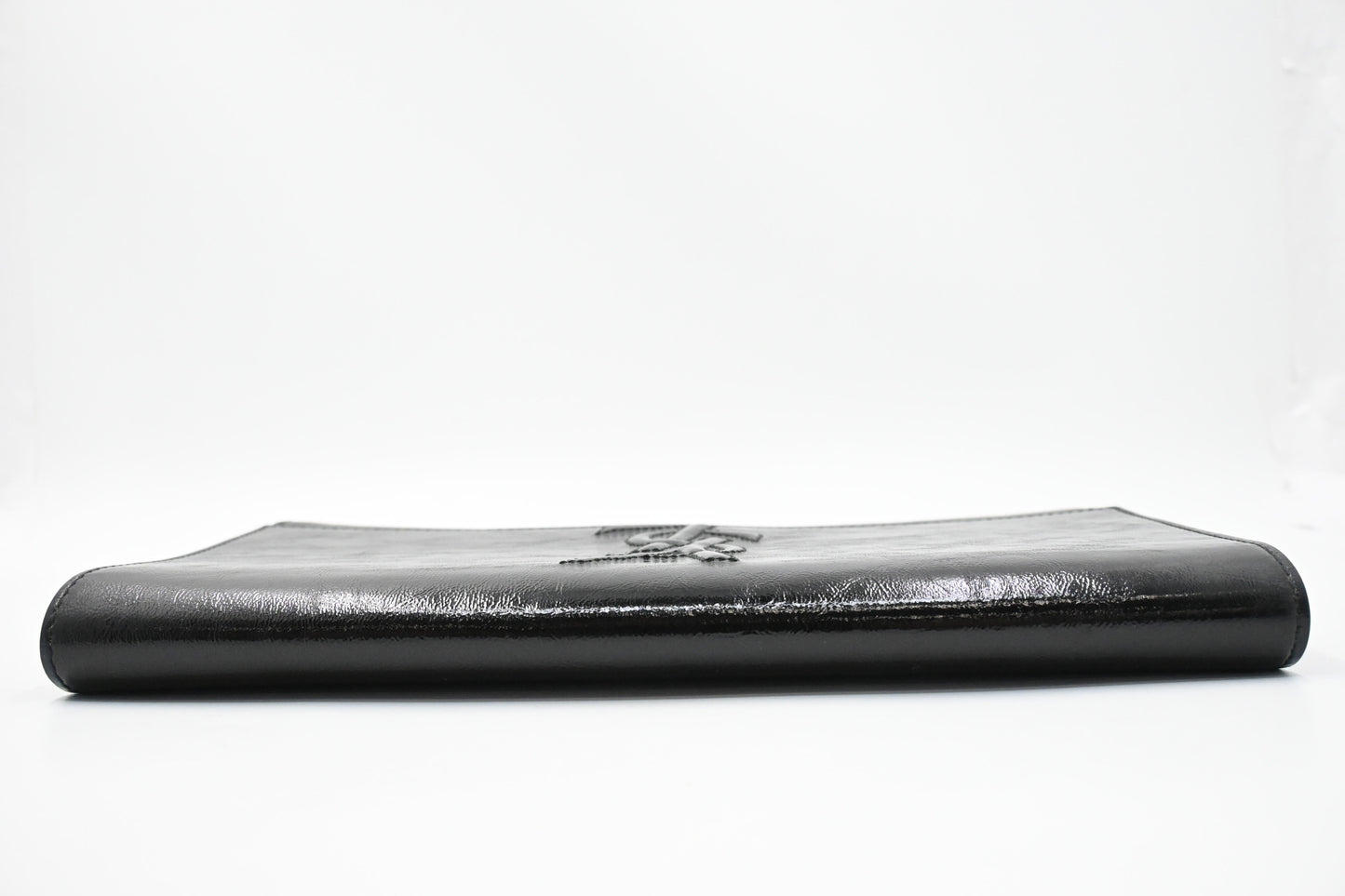 YSL Saint Laurent Clutch in Black Patent Leather