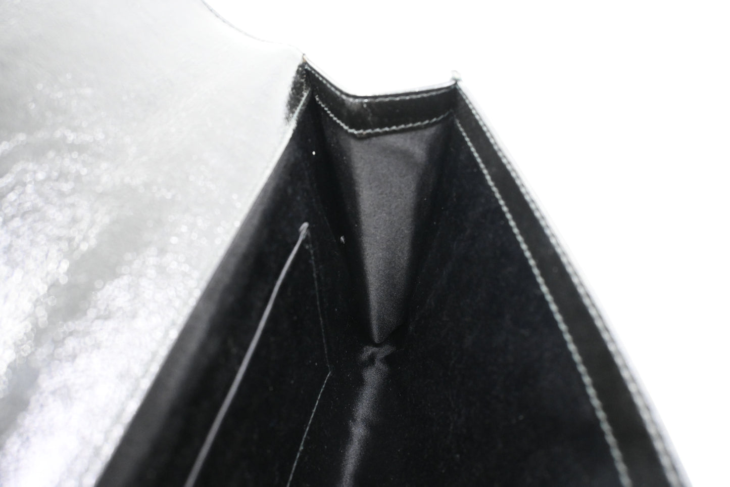 YSL Saint Laurent Clutch in Black Patent Leather