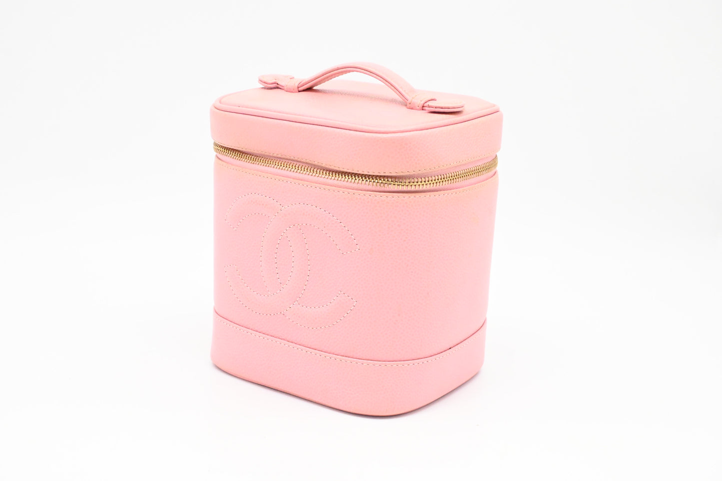 Chanel Vanity Bag in Pink Caviar Leather