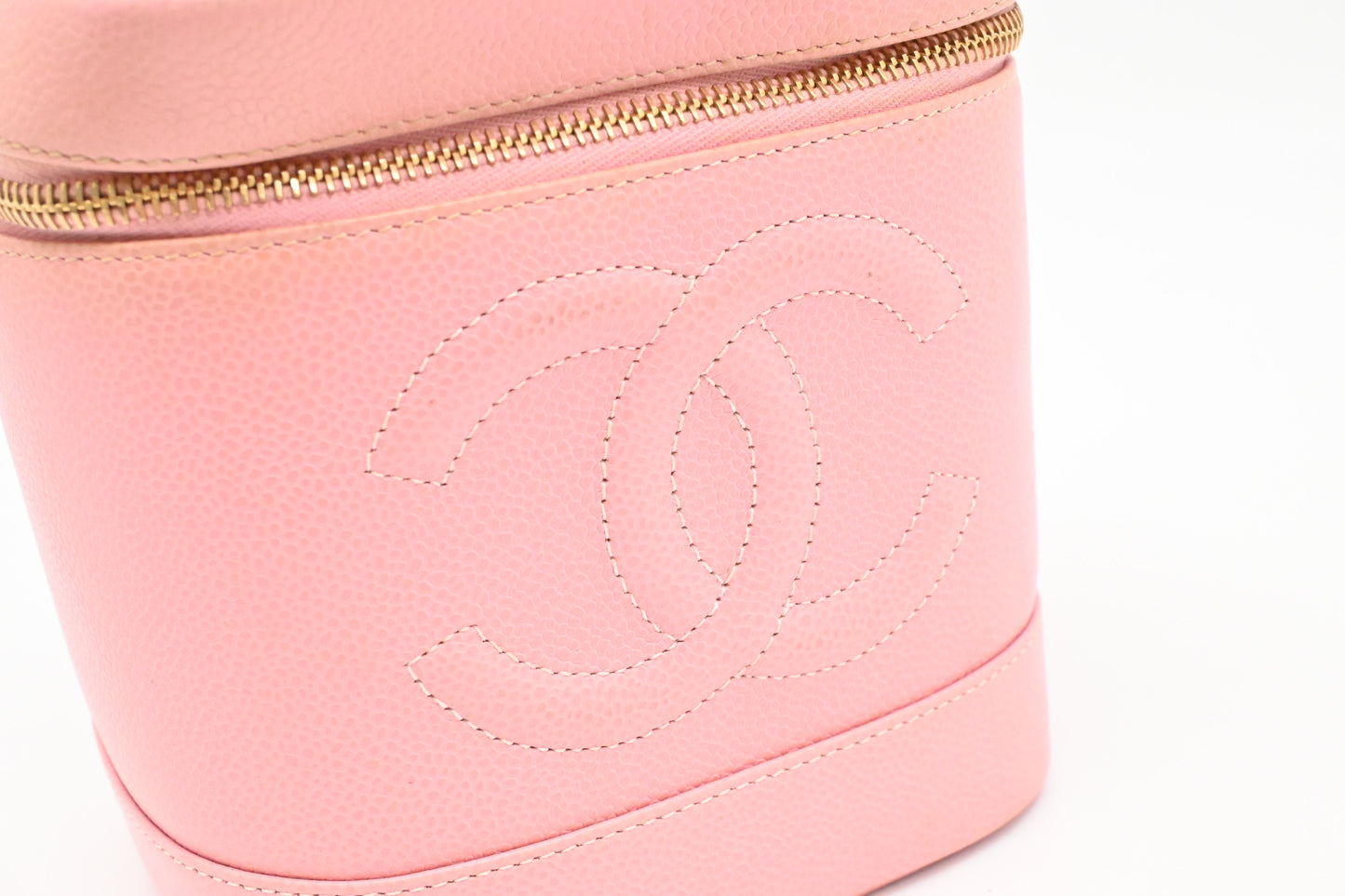 Chanel Vanity Bag in Pink Caviar Leather