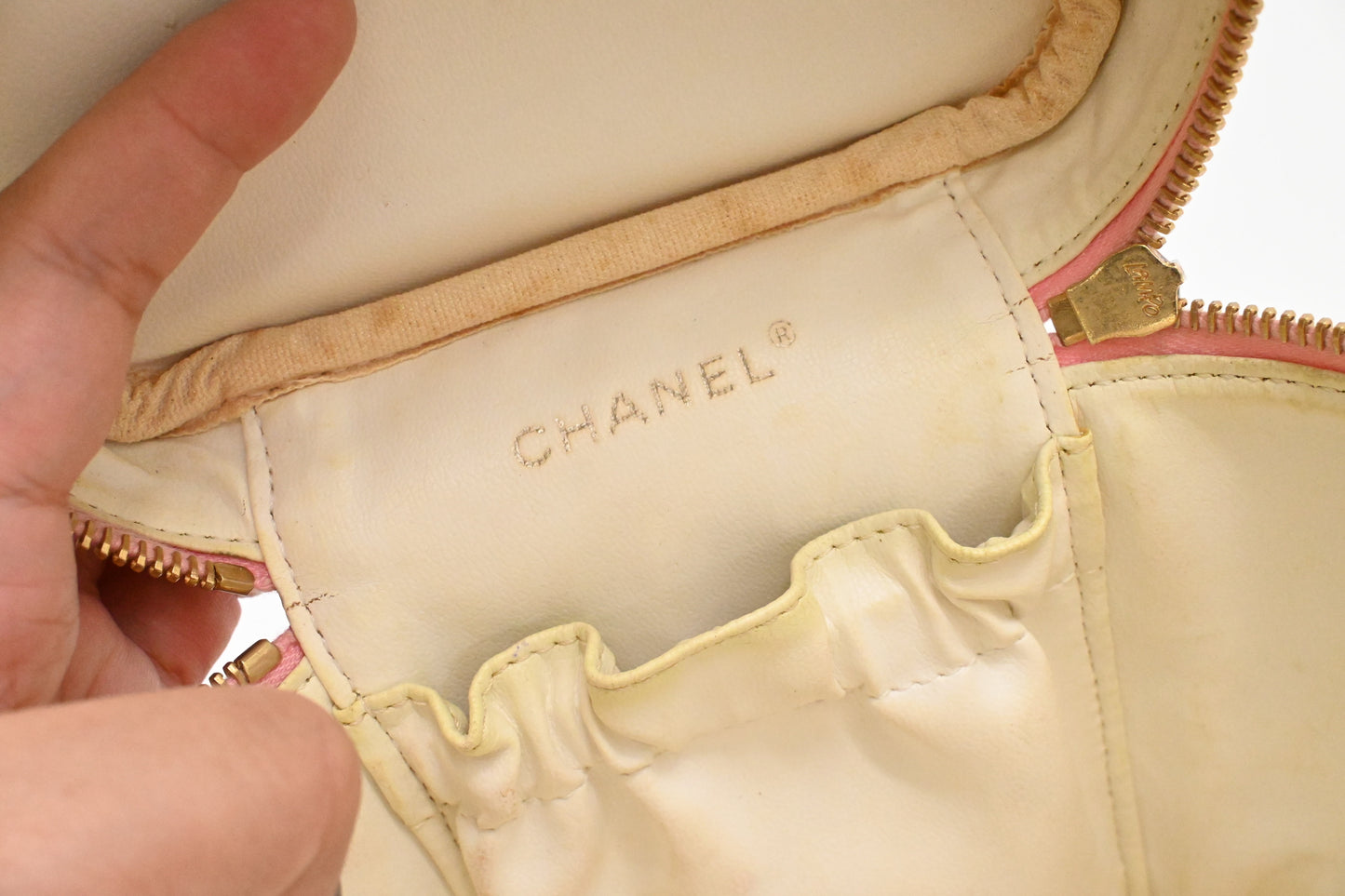 Chanel Vanity Bag in Pink Caviar Leather