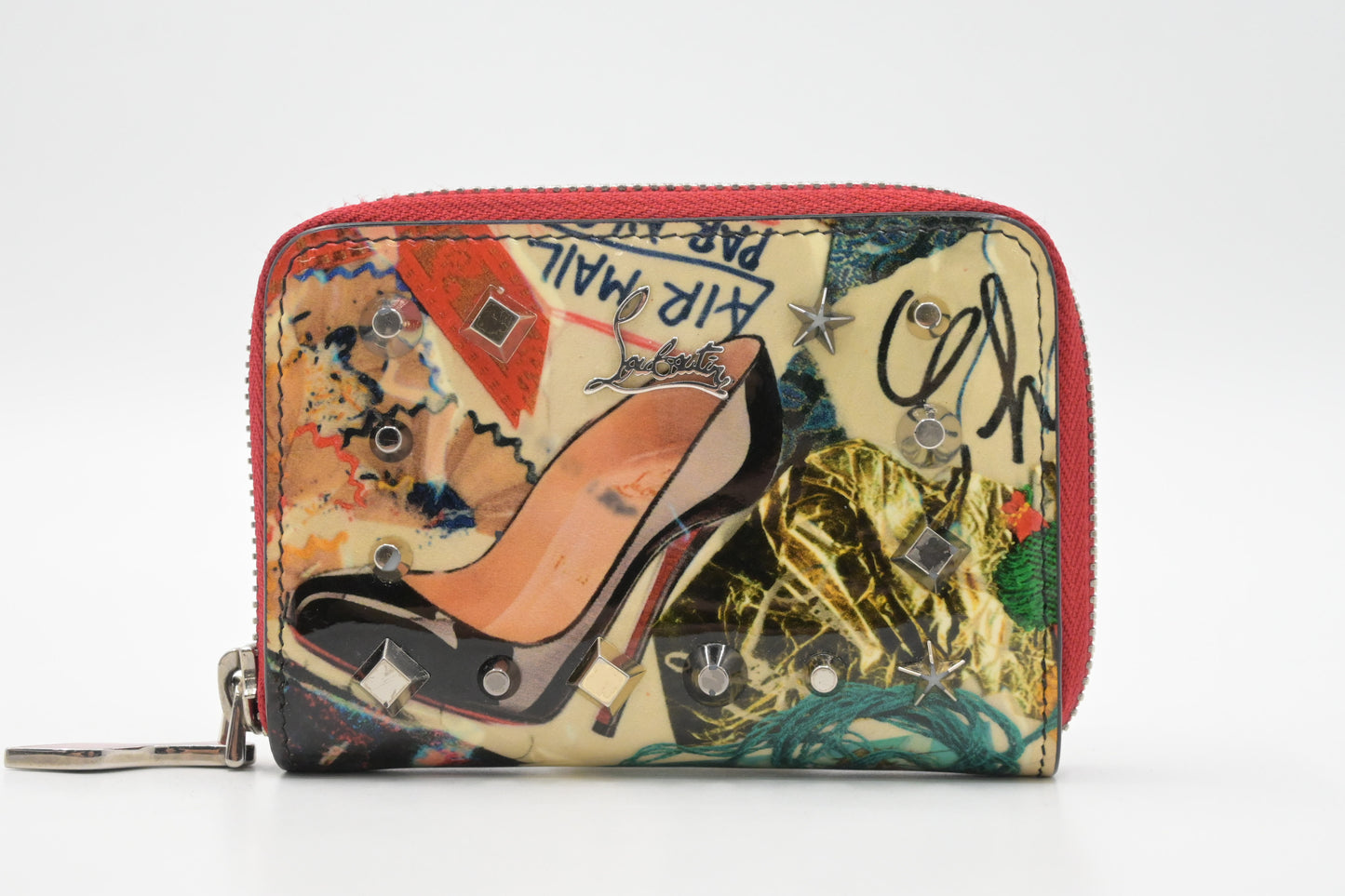 Louboutin Zippy Coin Case in Patent Leather