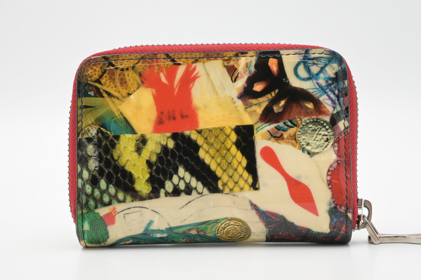 Louboutin Zippy Coin Case in Patent Leather