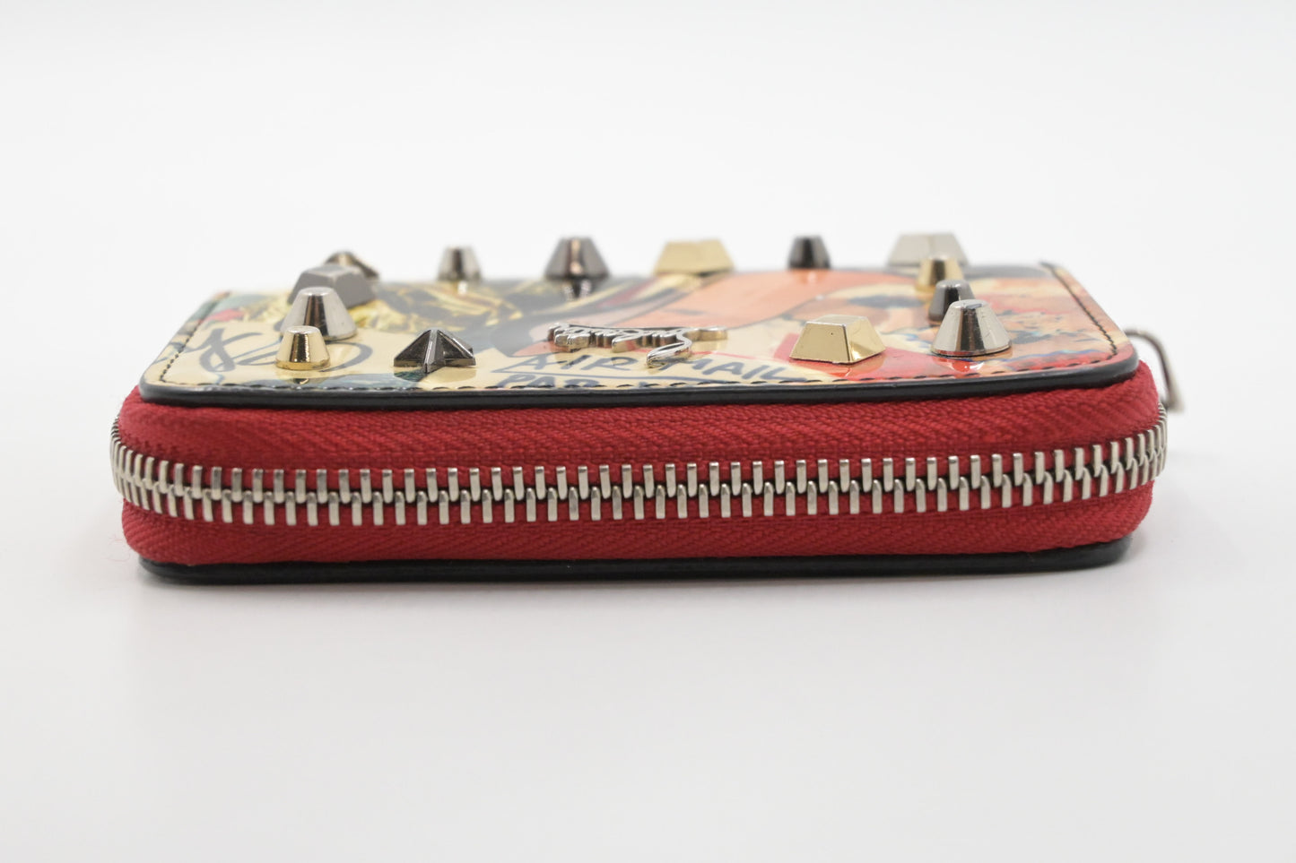 Louboutin Zippy Coin Case in Patent Leather