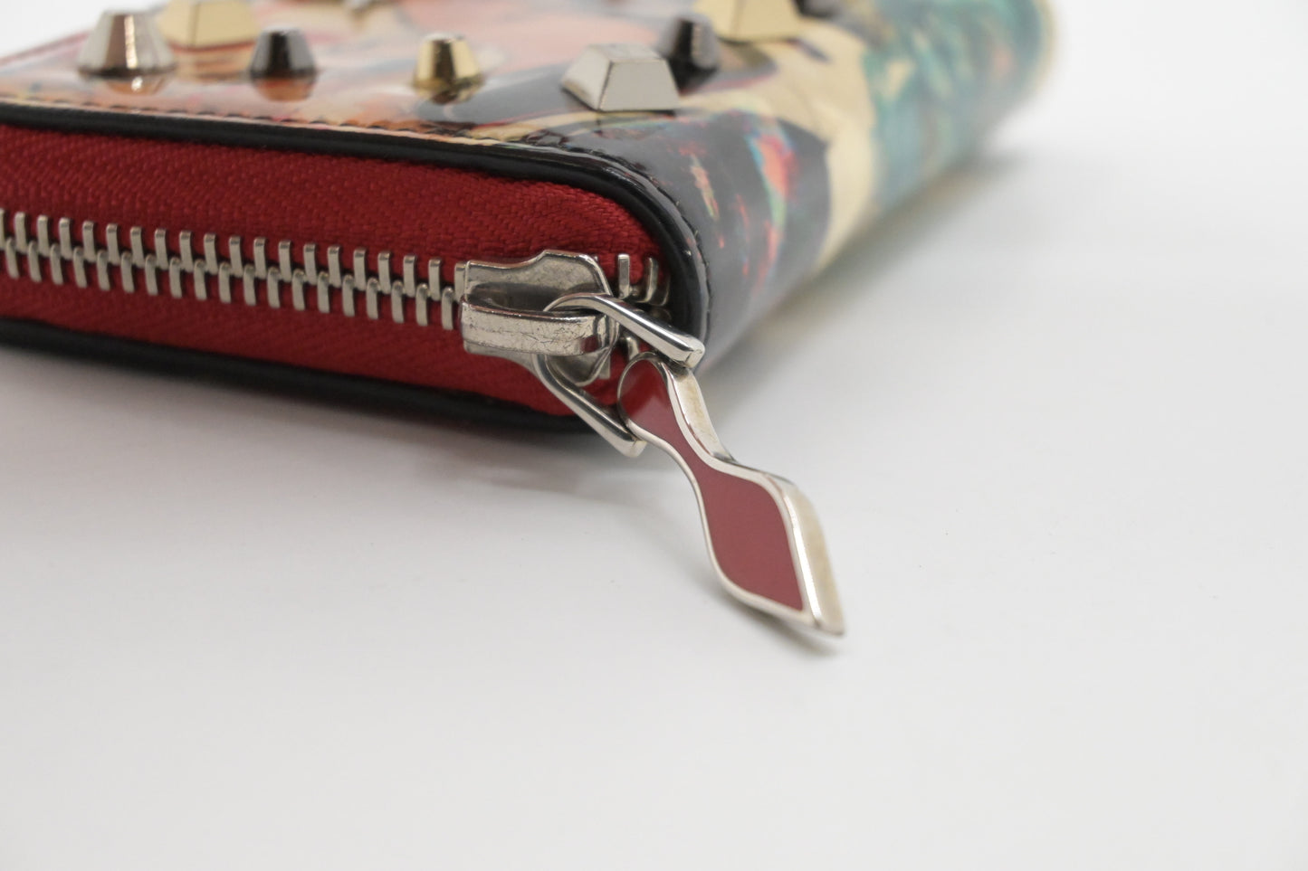 Louboutin Zippy Coin Case in Patent Leather