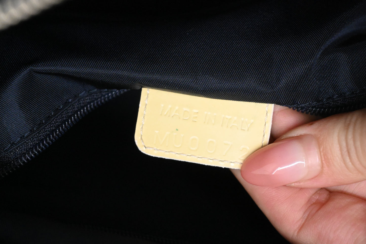 Dior Boston Bag in Navy Blue Oblique Coated Canvas