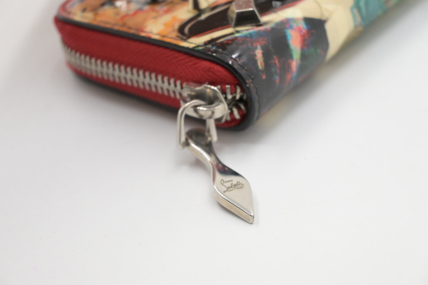 Louboutin Zippy Coin Case in Patent Leather
