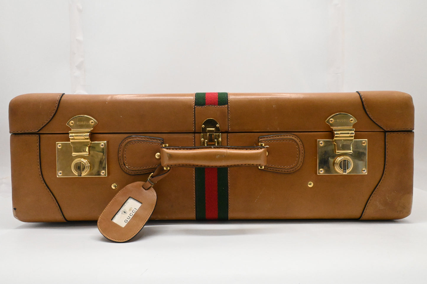 Gucci Suitcase in Tan Leather
