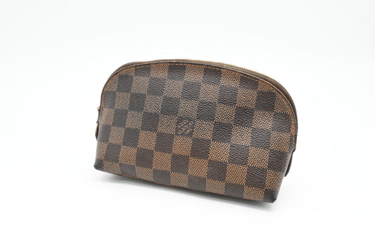 Louis Vuitton Pochette Cosmetique in Damier Ebene Canvas