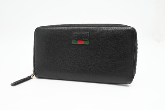 Gucci Zippy Wallet in Black Leather