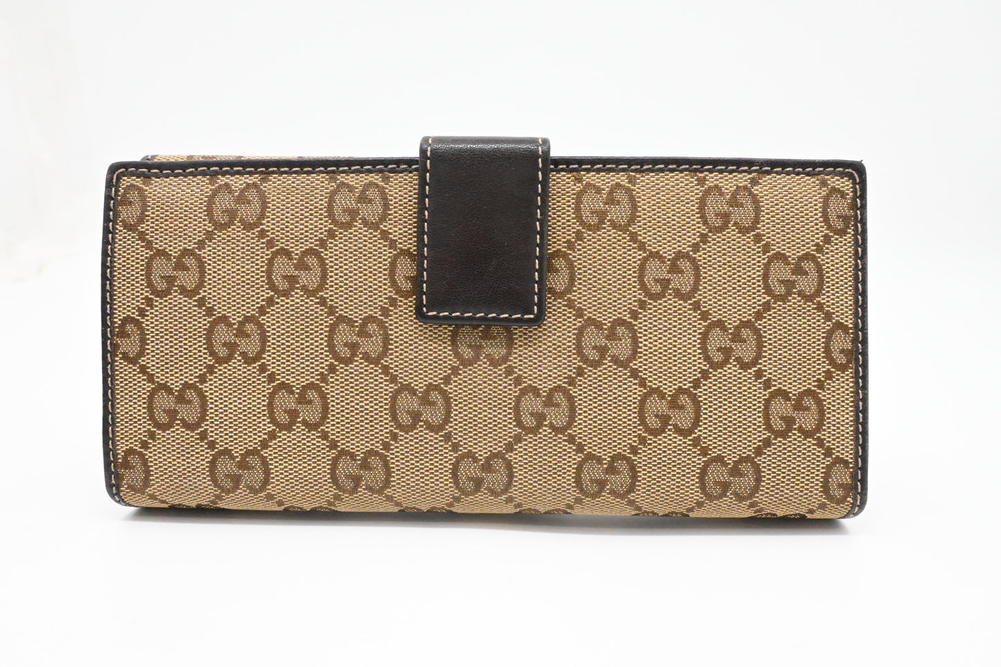 Gucci Long Wallet in Brown Canvas