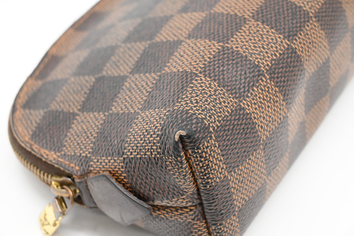 Louis Vuitton Pochette Cosmetique in Damier Ebene Canvas
