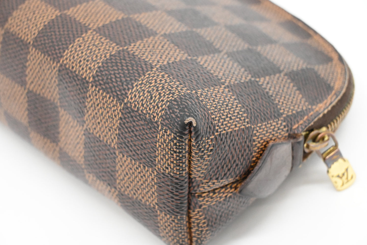 Louis Vuitton Pochette Cosmetique in Damier Ebene Canvas