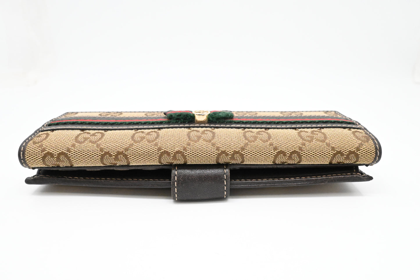 Gucci Long Wallet in Brown Canvas