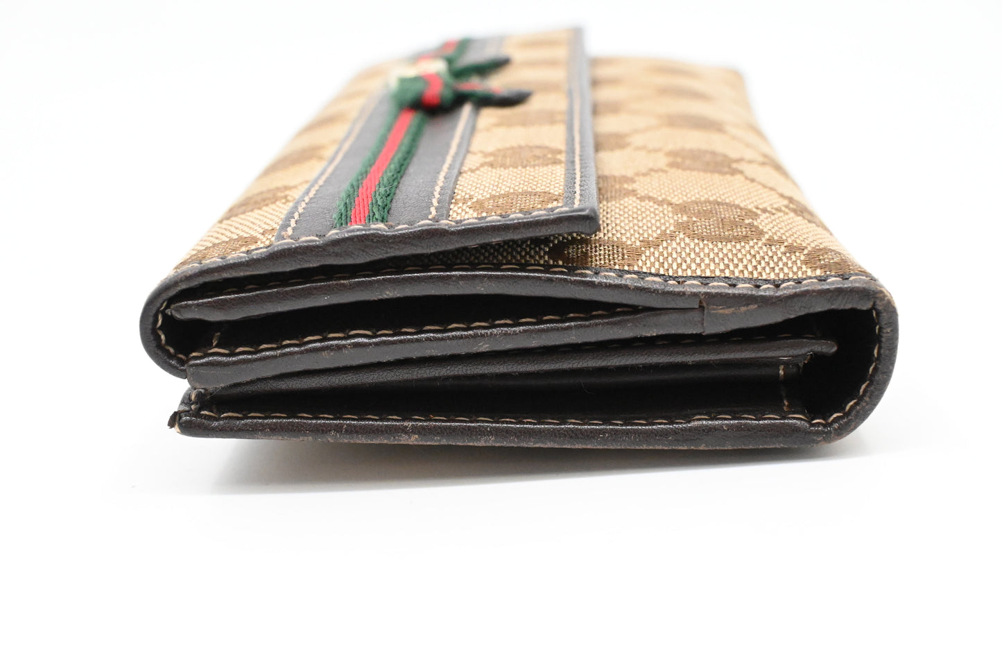 Gucci Long Wallet in Brown Canvas