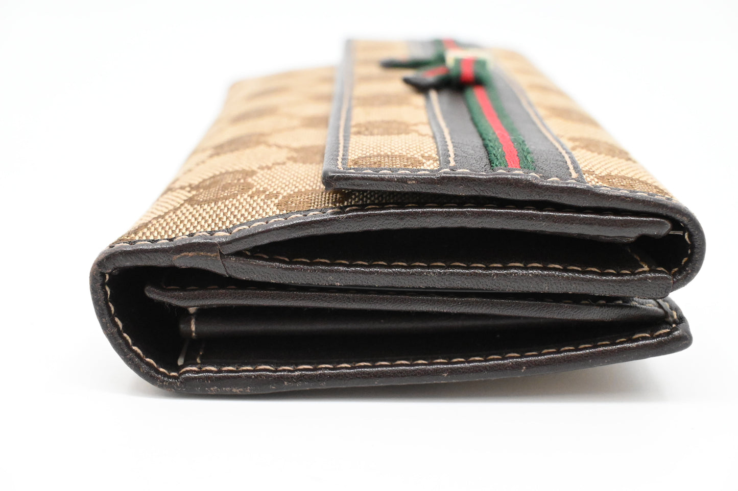 Gucci Long Wallet in Brown Canvas