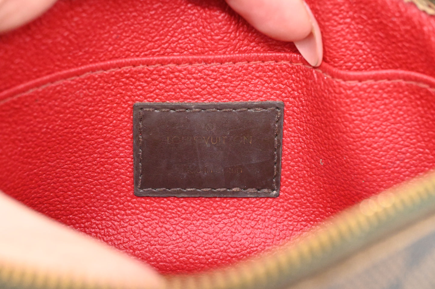 Louis Vuitton Pochette Cosmetique in Damier Ebene Canvas